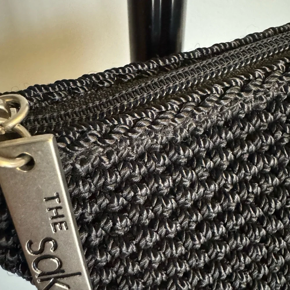The Sak Black Crochet Crossbody Bag